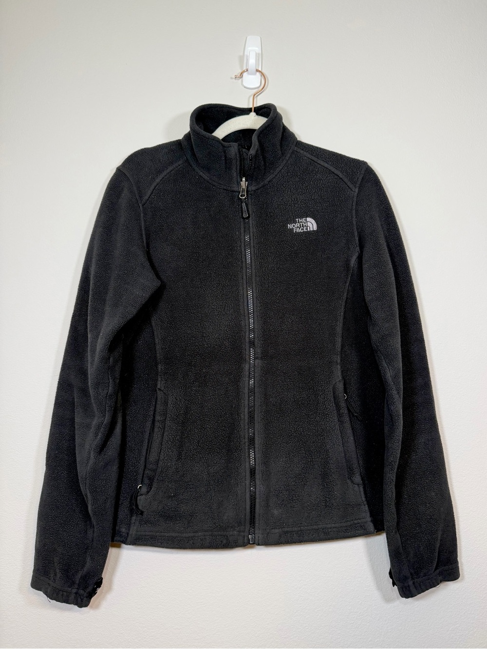 The North Face Fleece Jacket Black Full-Zip Outdoor Coat Warm Heavy Women Med